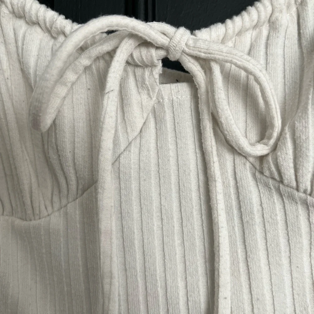 White Puff Sleeve Top - Picture 2 of 3
